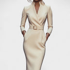 Abril - Vestido Elegante con Cinturón