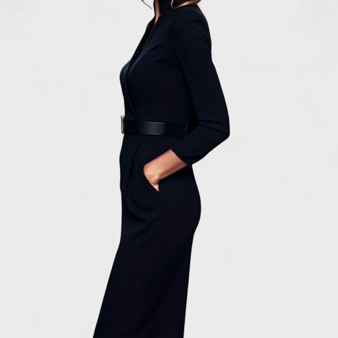 Abril - Vestido Elegante con Cinturón