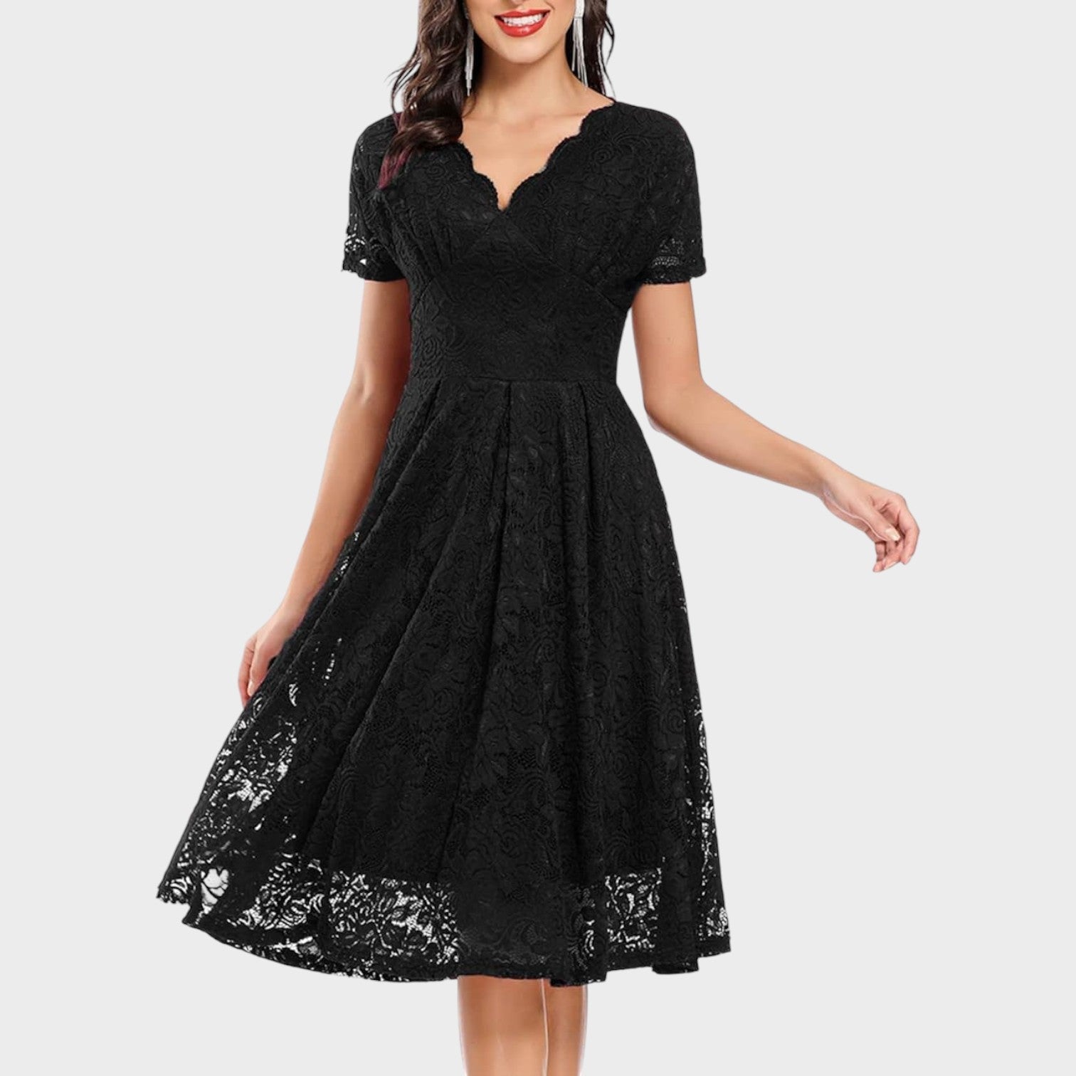 Ángeles - Vestido de Encaje Floral