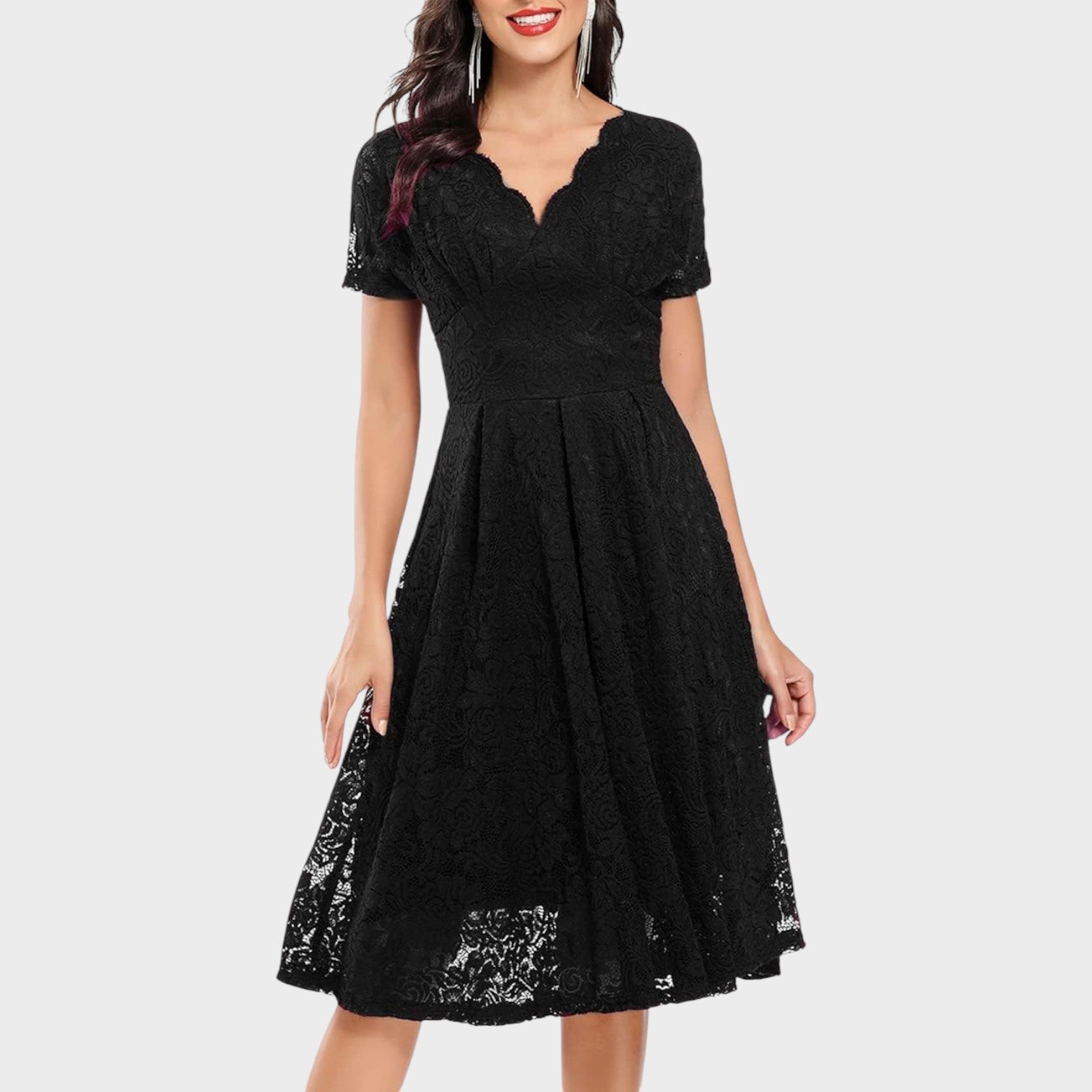 Ángeles - Vestido de Encaje Floral