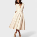 Alejandra - Vestido elegante con escote en V