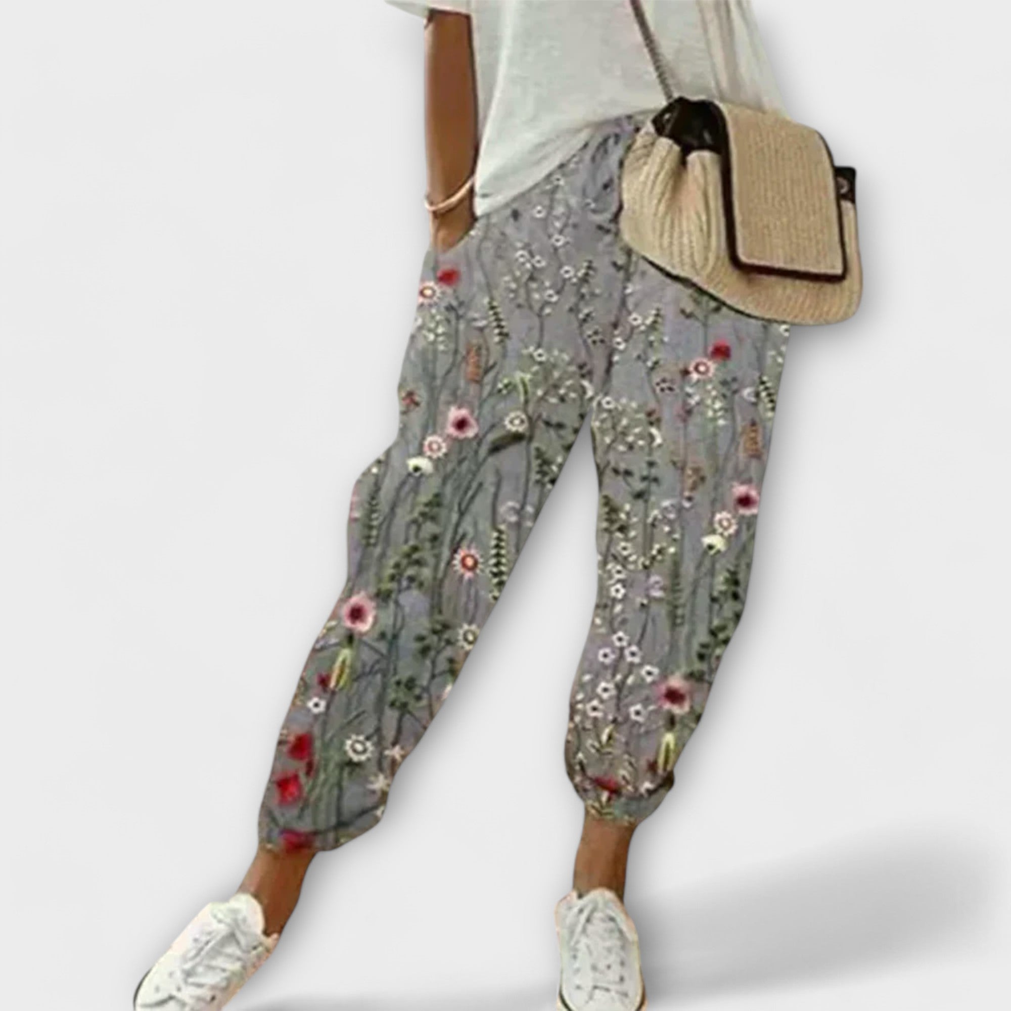 Aurora - Pantalones cómodos de lino y algodón