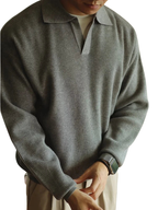 Adrián | Jersey tipo polo de punto casual