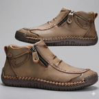 Alejandro - Botas de piel natural para hombres con cierre lateral