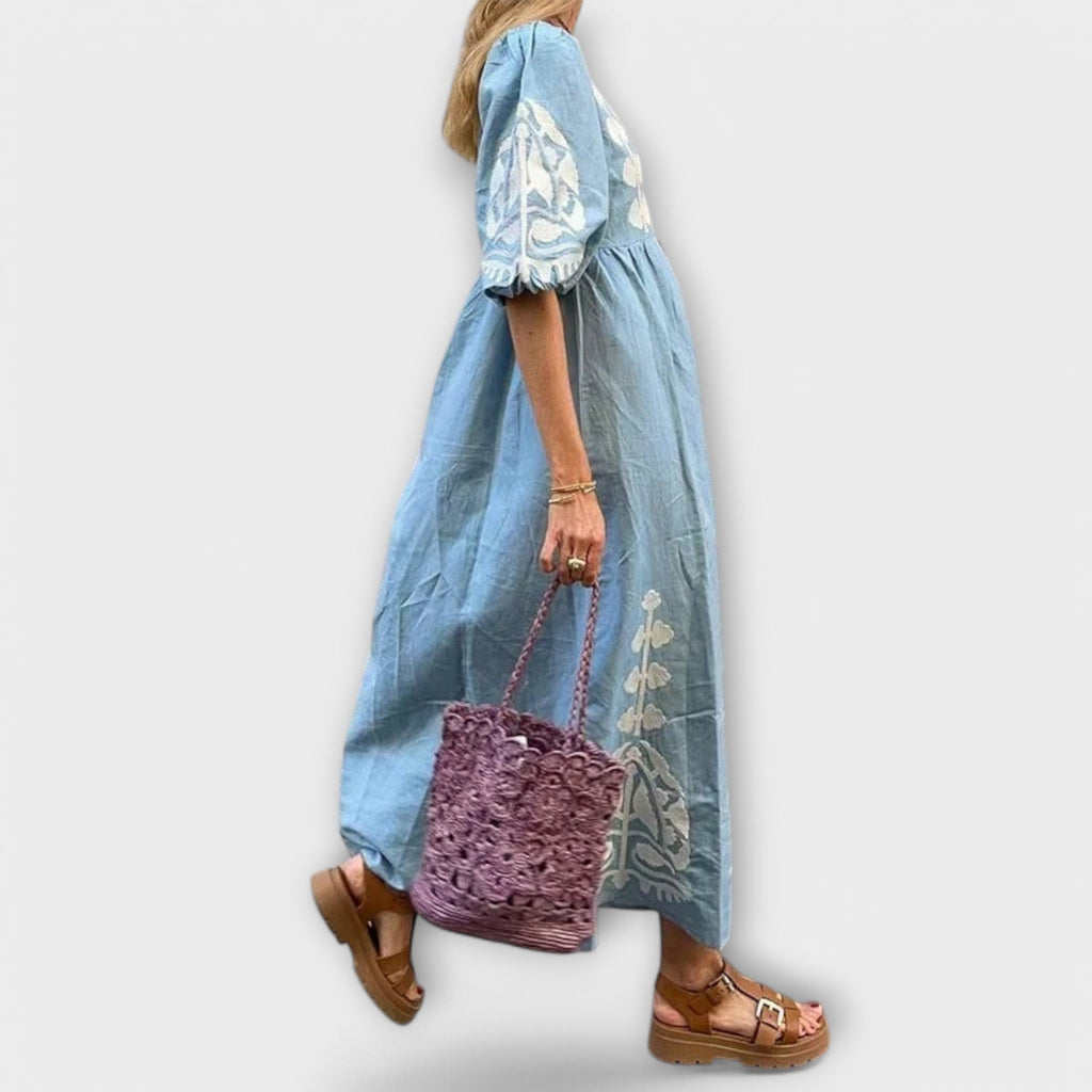 Andrea - Vestido Estampado para una Elegancia sin Esfuerzo