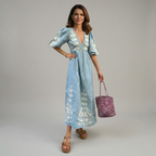 Andrea - Vestido Estampado para una Elegancia sin Esfuerzo