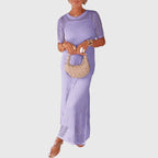 Alexia - Vestido largo con cortes